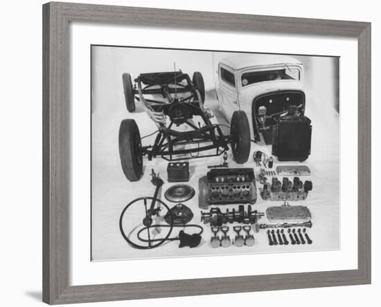 Dismantled Stock Car-Andreas Feininger-Framed Photographic Print