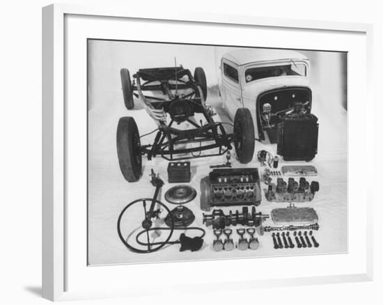 Dismantled Stock Car-Andreas Feininger-Framed Photographic Print