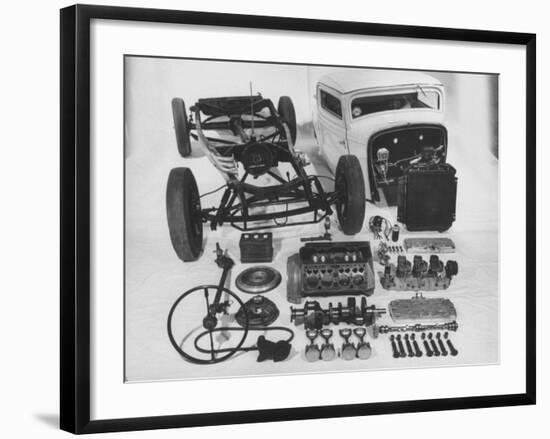 Dismantled Stock Car-Andreas Feininger-Framed Photographic Print