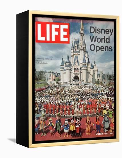 Disney World Opens, October 15, 1971-Yale Joel-Framed Premier Image Canvas