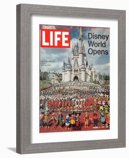 Disney World Opens, October 15, 1971-Yale Joel-Framed Photographic Print