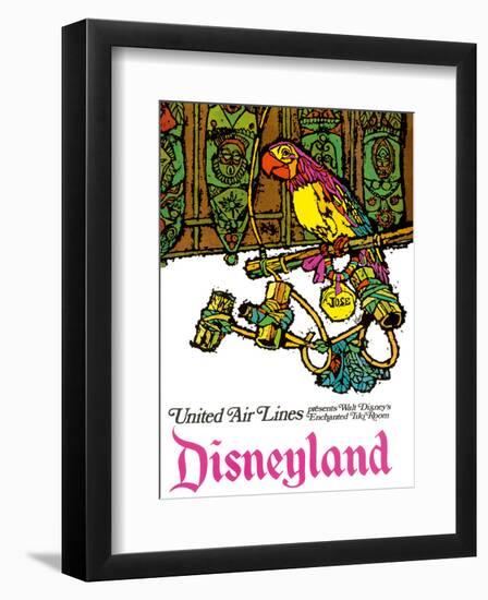 Disneyland - Walt Disney's Enchanted Tiki Room - United Air Lines-Jabavy-Framed Art Print