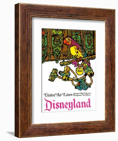 Disneyland - Walt Disney's Enchanted Tiki Room - United Air Lines-Jabavy-Framed Art Print