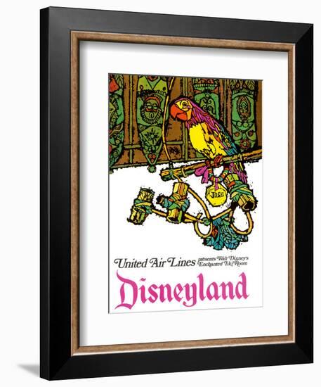 Disneyland - Walt Disney's Enchanted Tiki Room - United Air Lines-Jabavy-Framed Art Print