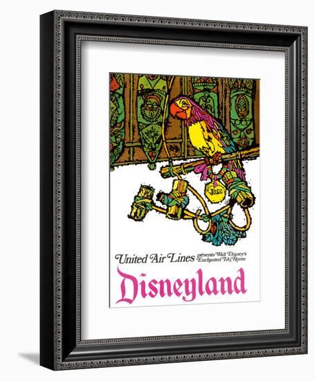 Disneyland - Walt Disney's Enchanted Tiki Room - United Air Lines-Jabavy-Framed Art Print