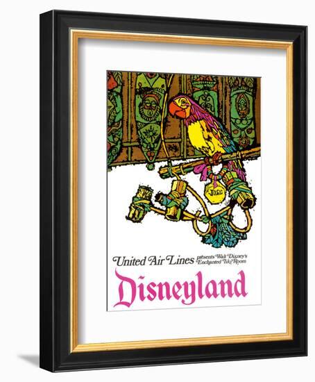 Disneyland - Walt Disney's Enchanted Tiki Room - United Air Lines-Jabavy-Framed Art Print