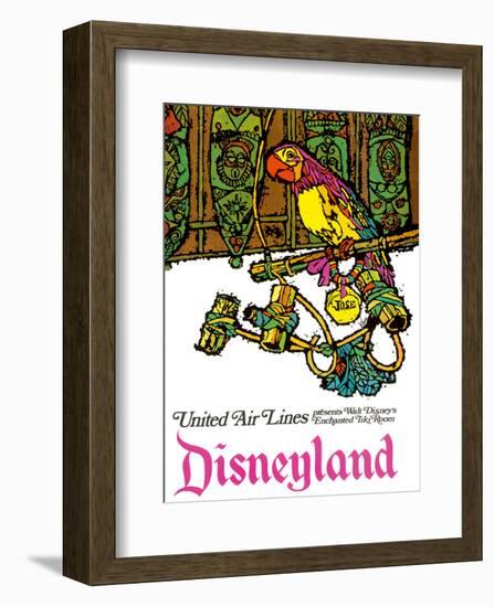 Disneyland - Walt Disney's Enchanted Tiki Room - United Air Lines-Jabavy-Framed Art Print