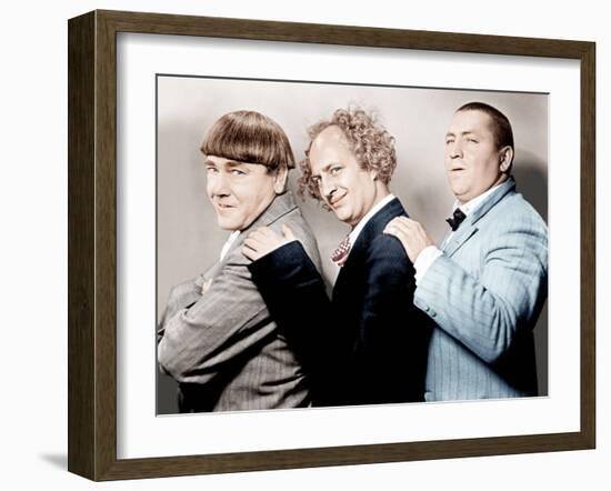 Disorder in the Court, Moe Howard, Larry Fine, Curly Howard, (aka The Three Stooges)-null-Framed Photo