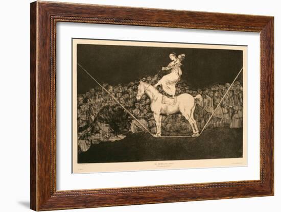 Disparate Puntual. Una Reina Del Circo, 1815-1819-Francisco de Goya-Framed Giclee Print