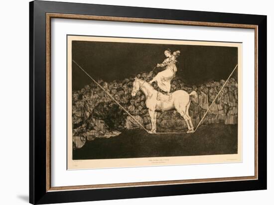 Disparate Puntual. Una Reina Del Circo, 1815-1819-Francisco de Goya-Framed Giclee Print