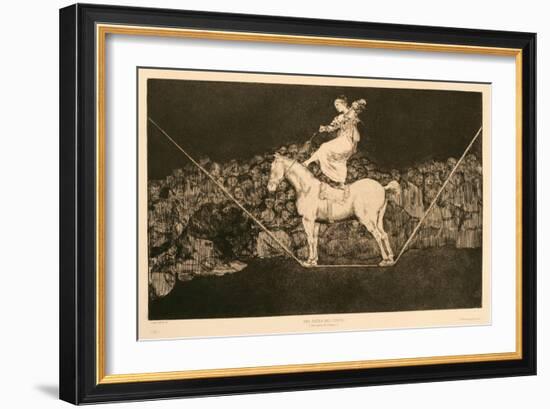 Disparate Puntual. Una Reina Del Circo, 1815-1819-Francisco de Goya-Framed Giclee Print