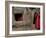 Displaced Girls Smile as They Look Out from a Shanty, in a Refugee Camp in Kabul, Afghanistan-null-Framed Photographic Print