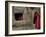 Displaced Girls Smile as They Look Out from a Shanty, in a Refugee Camp in Kabul, Afghanistan-null-Framed Photographic Print