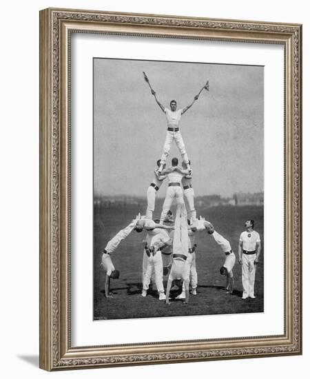 Display by the Staff of the Aldershot Gymnasium, Hampshire, 1895-Gregory & Co-Framed Giclee Print