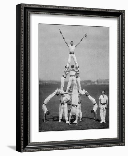 Display by the Staff of the Aldershot Gymnasium, Hampshire, 1895-Gregory & Co-Framed Giclee Print