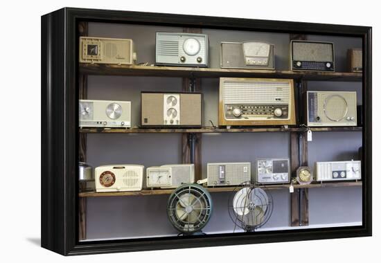 Display of Antique Radios, Las Vegas, Nevada. Usa-Julien McRoberts-Framed Premier Image Canvas