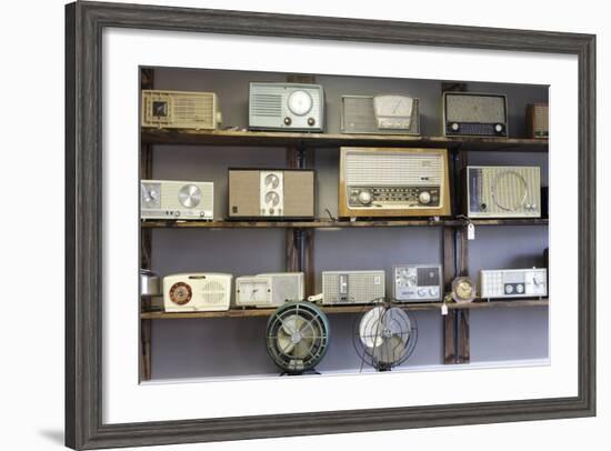 Display of Antique Radios, Las Vegas, Nevada. Usa-Julien McRoberts-Framed Photographic Print