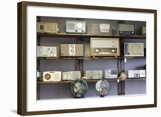 Display of Antique Radios, Las Vegas, Nevada. Usa-Julien McRoberts-Framed Photographic Print