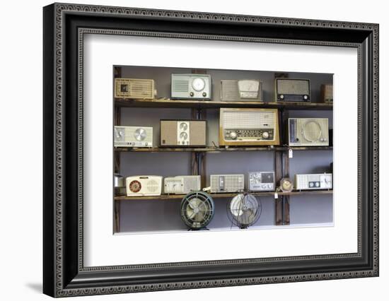 Display of Antique Radios, Las Vegas, Nevada. Usa-Julien McRoberts-Framed Photographic Print