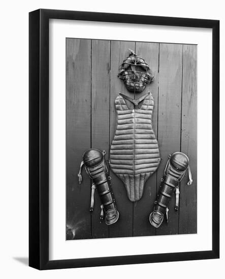 Display of Baseball Gear-Bettmann-Framed Photographic Print