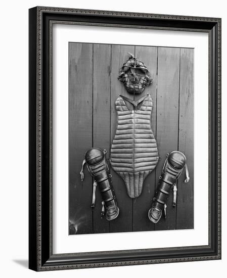 Display of Baseball Gear-Bettmann-Framed Photographic Print