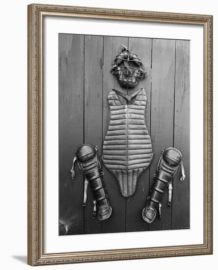 Display of Baseball Gear-Bettmann-Framed Photographic Print