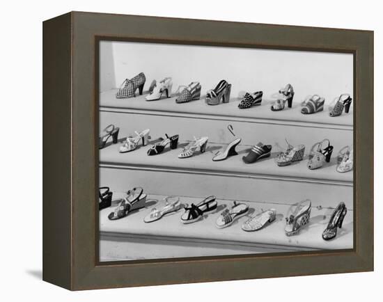 Display of Ferragamo Shoes-Alfred Eisenstaedt-Framed Premier Image Canvas