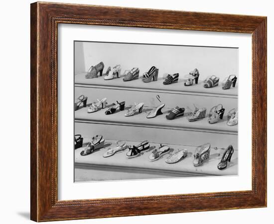 Display of Ferragamo Shoes-Alfred Eisenstaedt-Framed Photographic Print