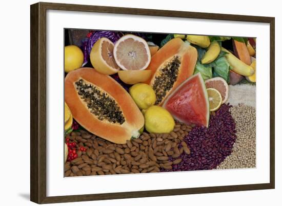 Display of Fruit, Nuts, and Grains at Rancho La Puerta, Tecate, Mexico-Jaynes Gallery-Framed Photographic Print