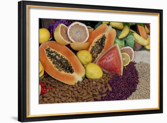 Display of Fruit, Nuts, and Grains at Rancho La Puerta, Tecate, Mexico-Jaynes Gallery-Framed Photographic Print