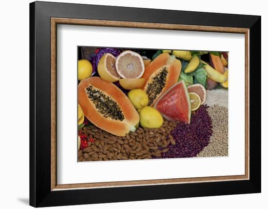 Display of Fruit, Nuts, and Grains at Rancho La Puerta, Tecate, Mexico-Jaynes Gallery-Framed Photographic Print