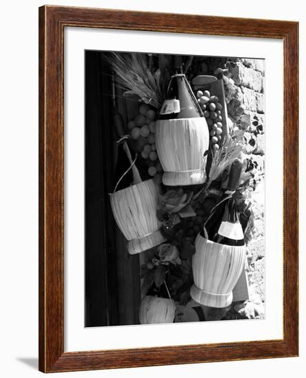 Display of Local Wine for Sale, Siena, Tuscany, Italy-Ruth Tomlinson-Framed Photographic Print