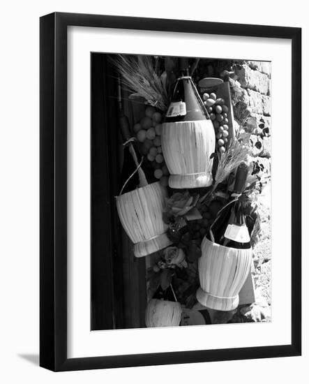 Display of Local Wine for Sale, Siena, Tuscany, Italy-Ruth Tomlinson-Framed Photographic Print