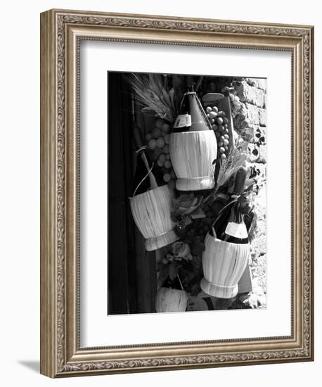 Display of Local Wine for Sale, Siena, Tuscany, Italy-Ruth Tomlinson-Framed Photographic Print