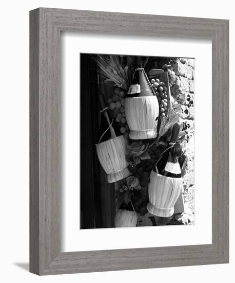 Display of Local Wine for Sale, Siena, Tuscany, Italy-Ruth Tomlinson-Framed Photographic Print