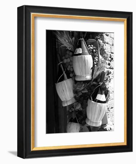 Display of Local Wine for Sale, Siena, Tuscany, Italy-Ruth Tomlinson-Framed Photographic Print