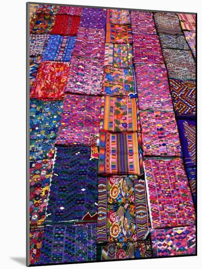 Display of Textiles, Antigua Guatemala, Guatemala-Alfredo Maiquez-Mounted Photographic Print