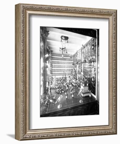 Display Window of Bottled Grape Juice, First Avenue, Seattle, ca. 1908-Ashael Curtis-Framed Giclee Print