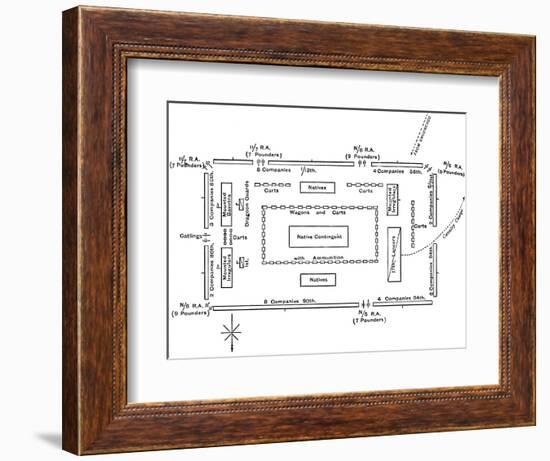 'Dispositions in the Square at Ulundi, (July 4, 1879)', c1880-Unknown-Framed Giclee Print