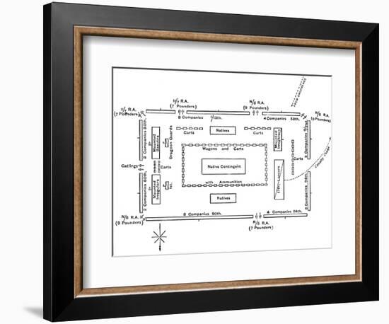 'Dispositions in the Square at Ulundi, (July 4, 1879)', c1880-Unknown-Framed Giclee Print