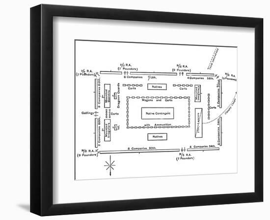 'Dispositions in the Square at Ulundi, (July 4, 1879)', c1880-Unknown-Framed Giclee Print