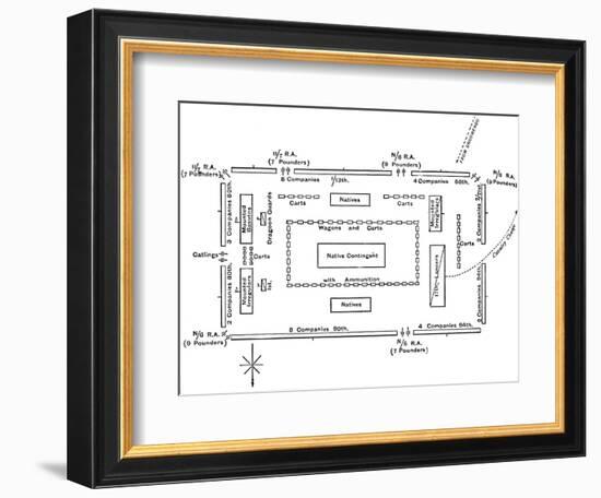 'Dispositions in the Square at Ulundi, (July 4, 1879)', c1880-Unknown-Framed Giclee Print