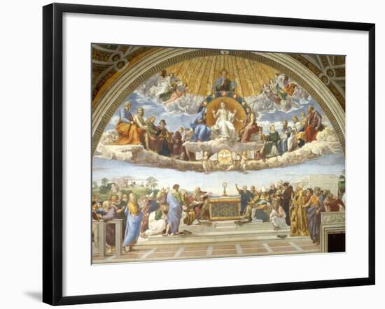 Disputa, from the Stanza della Segnatura, 1508-11-Raphael-Framed Giclee Print