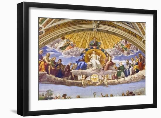 Disputation of the Holy Sacrament, Detail, C.1501-1520 (Fresco)-Raphael (1483-1520)-Framed Giclee Print