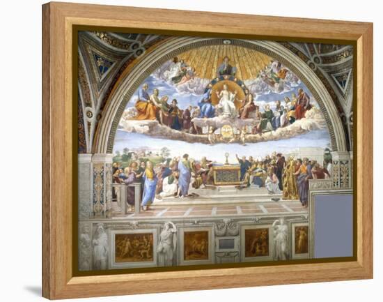 Disputation of the Holy Sacrament-Raphael-Framed Premier Image Canvas