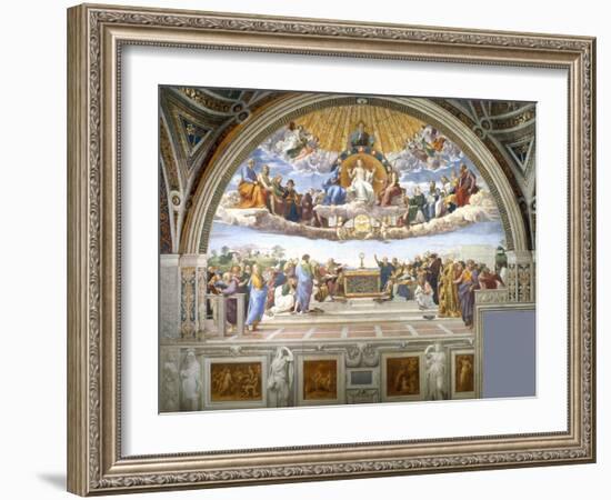 Disputation of the Holy Sacrament-Raphael-Framed Premium Giclee Print
