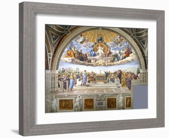 Disputation of the Holy Sacrament-Raphael-Framed Premium Giclee Print