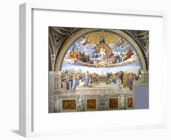 Disputation of the Holy Sacrament-Raphael-Framed Giclee Print