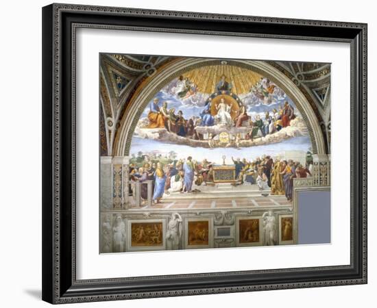 Disputation of the Holy Sacrament-Raphael-Framed Giclee Print