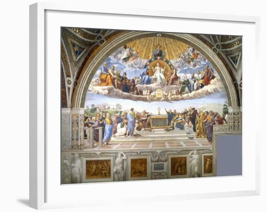 Disputation of the Holy Sacrament-Raphael-Framed Giclee Print